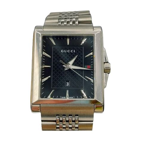 gucci 138.4 watch|GUCCI G Timeless Rectangle Men's Watch Quartz Silver 138.4.